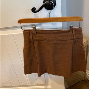 Zara Tan Pleated Skirt